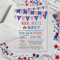 Red, White & Who? 4th Of July Gender Reveal Party