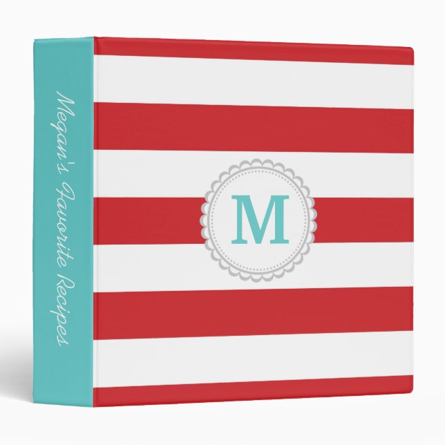 Red Wide Stripe Binder (Front/Spine)