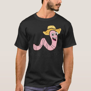 Red Wiggler Worm Farmer Vermiculture Composting Wo T-Shirt