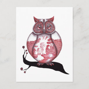 Red Willow Owl Postcard