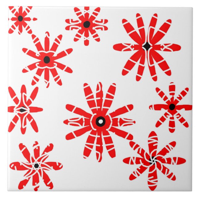 Red Windmills Tile (Front)