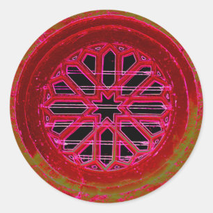 red window mandala sticker