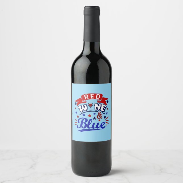 Red Wine and Blue Label (Front)