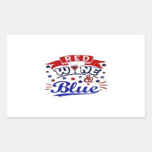 Red Wine and Blue Sticker