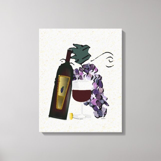 Red Wine Canvas Print (Front)