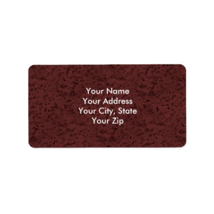 Red Wine Cork Look Wood Grain Label