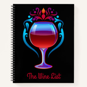 Red Wine Customizable Notebook