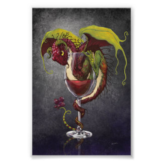 Red Wine Dragon 4x6 Print