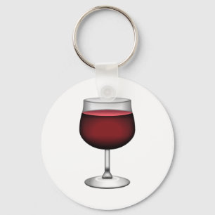 Red Wine - Emoji Keychain