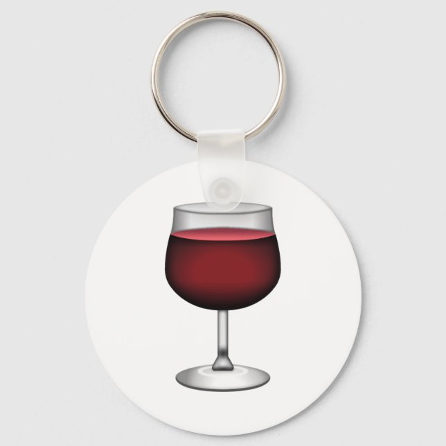 Red Wine - Emoji Keychain (Front)