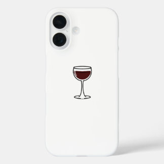 Red Wine Glass iPhone 16 Case