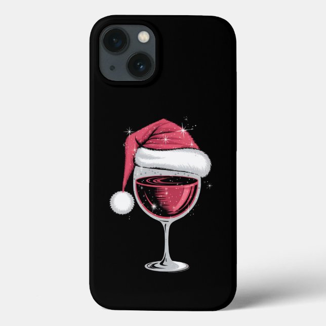 Red Wine Glass Christmas Funny Christmas Xmas  Case-Mate iPhone Case (Back)
