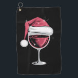 Red Wine Glass Christmas Funny Christmas Xmas Golf Towel<br><div class="desc">Red Wine Glass Christmas Funny Christmas Xmas Santa</div>