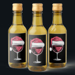Red Wine Glass Christmas Funny Christmas Xmas  Label<br><div class="desc">Red Wine Glass Christmas Funny Christmas Xmas Santa</div>