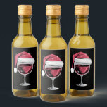 Red Wine Glass Christmas Funny Christmas Xmas  Label<br><div class="desc">Red Wine Glass Christmas Funny Christmas Xmas Santa</div>