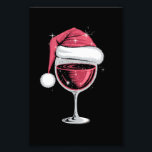 Red Wine Glass Christmas Funny Christmas Xmas Photo Print<br><div class="desc">Red Wine Glass Christmas Funny Christmas Xmas Santa</div>