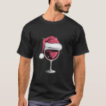 Red Wine Glass Christmas Funny Christmas Xmas T-Shirt<br><div class="desc">Red Wine Glass Christmas Funny Christmas Xmas Santa</div>