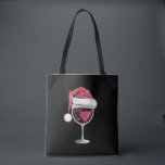 Red Wine Glass Christmas Funny Christmas Xmas  Tote Bag<br><div class="desc">Red Wine Glass Christmas Funny Christmas Xmas Santa</div>