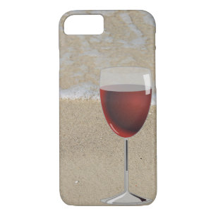 Red Wine Glass on Beach Case-Mate iPhone Case