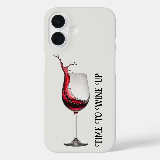 Red Wine Glass Phone Case (Back)
