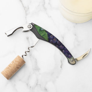 Red Wine Grapes Art Custom Design Corkscrew
