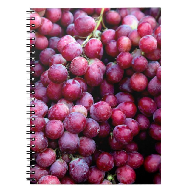 Red wine grapes notebook (Front)