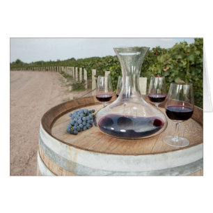 Red Wine In Vineyard