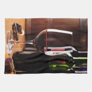 Red Wine Kitchen Towel