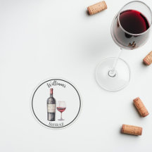 Red Wine Lover Coaster – Personalized Wine