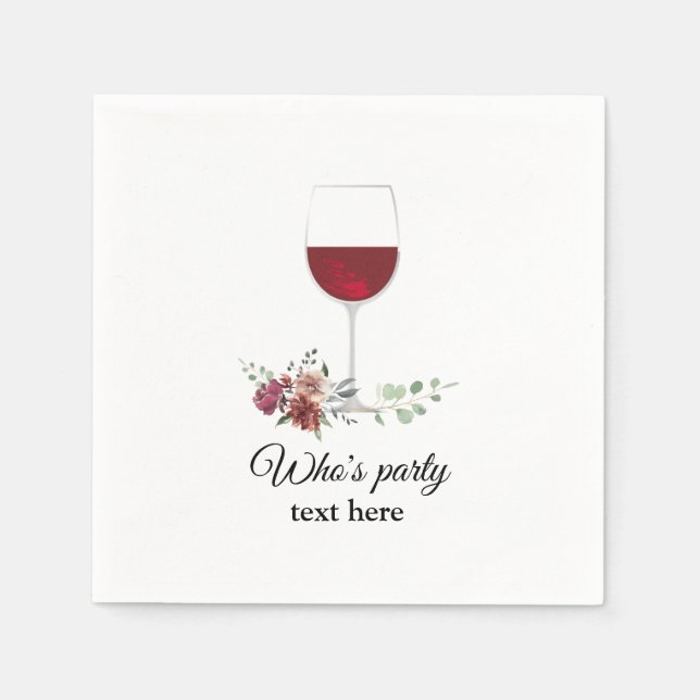 red wine napkins (Front)