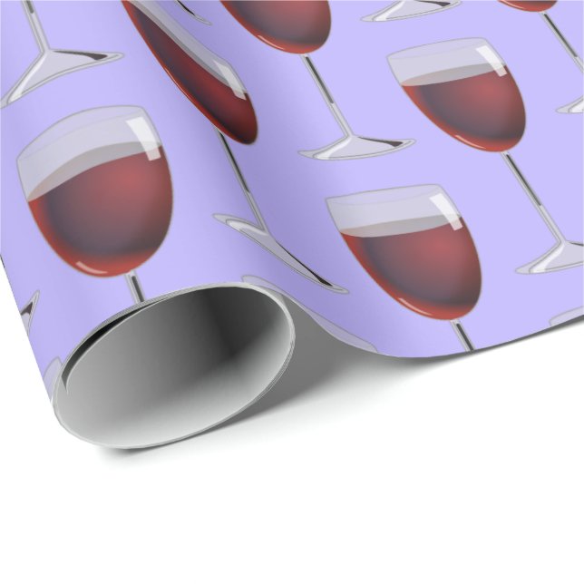 red wine on purple wrapping paper (Roll Corner)