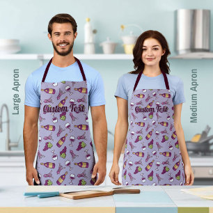Red Wine Pattern Apron