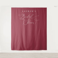 Red Wine Pink Bridal Shower Photo Backdrop