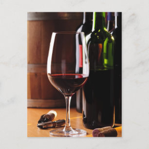 Red Wine Postcard