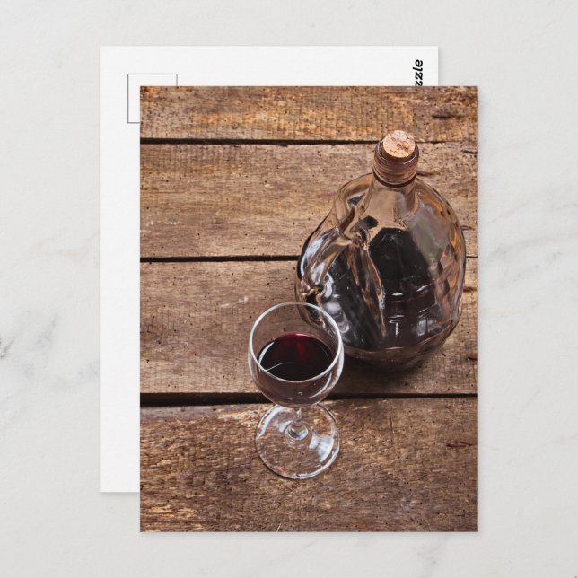 red wine postcard (Front/Back)
