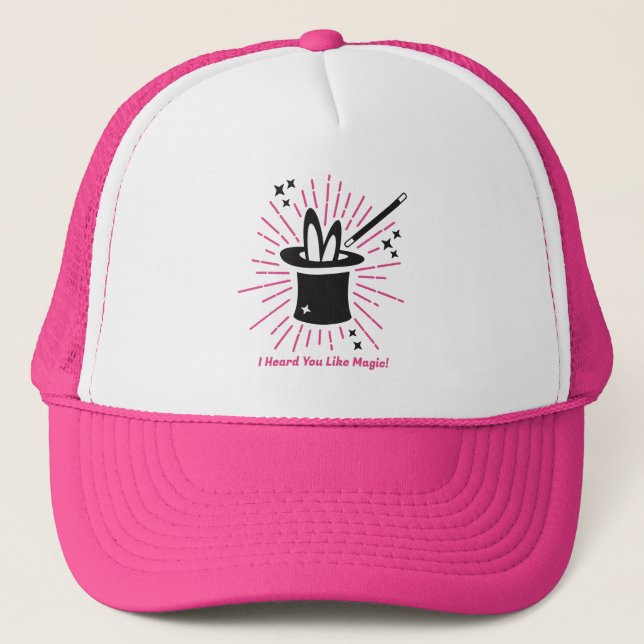 Red Wine Supernova, Magic Wand Rabbit Trucker Hat (Front)
