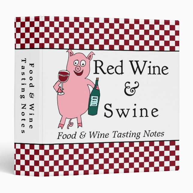 Red Wine & Swine Custom Binder (Front/Spine)