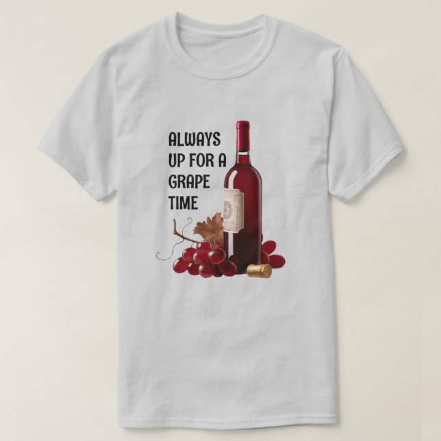Red Wine Time T-Shirt (Design Front)