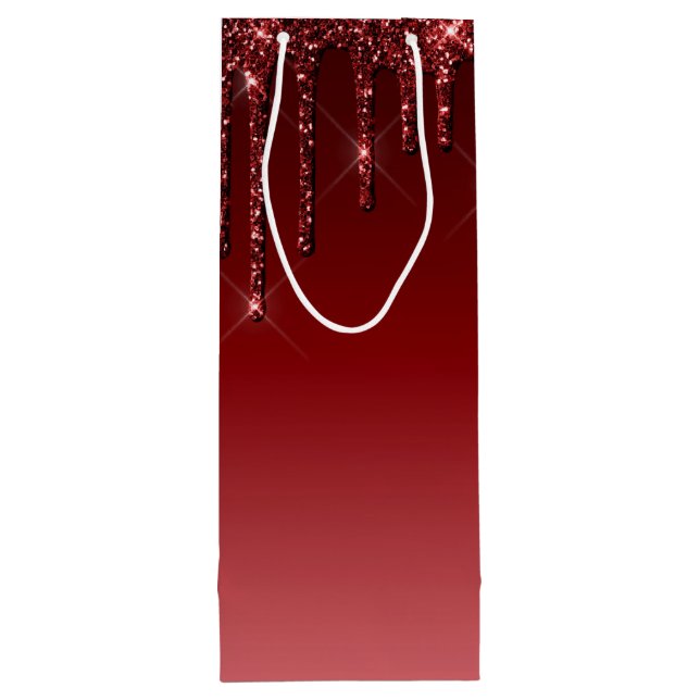 Red Wine Tote Bags with diamond shine (Back)