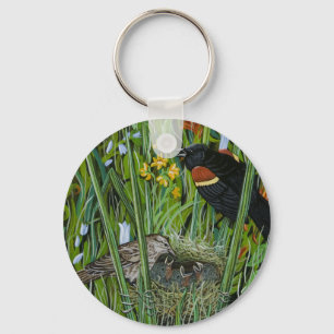 Red Wing Blackbird Keychain