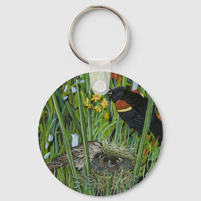 Red Wing Blackbird Keychain (Front)