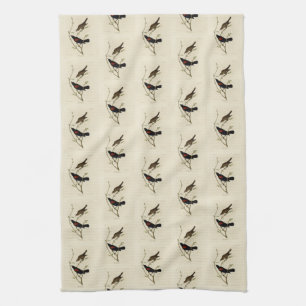 Red-winged Blackbird - Audubon's Birds of America Kitchen Towel