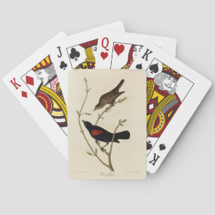Red-winged Blackbird - Audubon's Birds of America Playing Cards