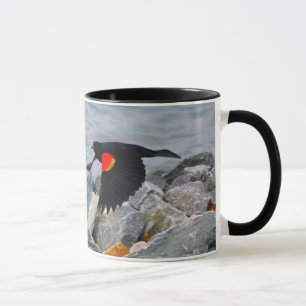 RED-WINGED BLACKBIRD - mug