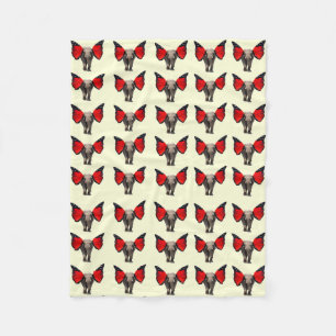 Red Winged Elephant Blanket