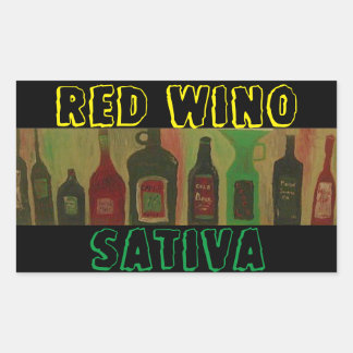 RED WINO SATIVA STICKER