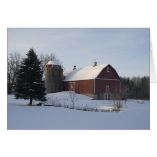 Red Winter Barn