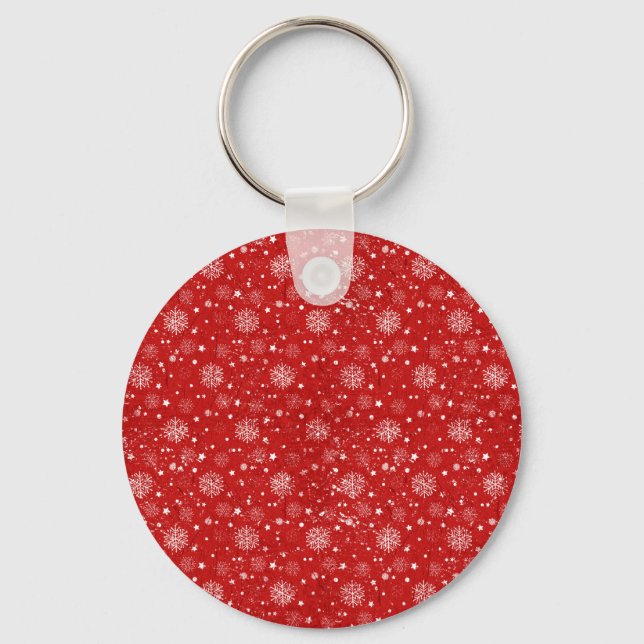 Red Winter Keychain (Front)
