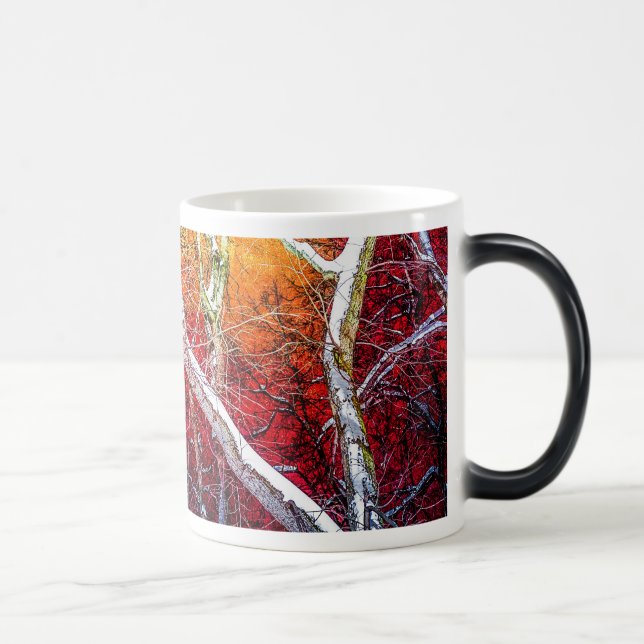 Red winter night magic mug (Right)