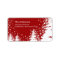 Red Winter Tree Snow Scene Return Address Label